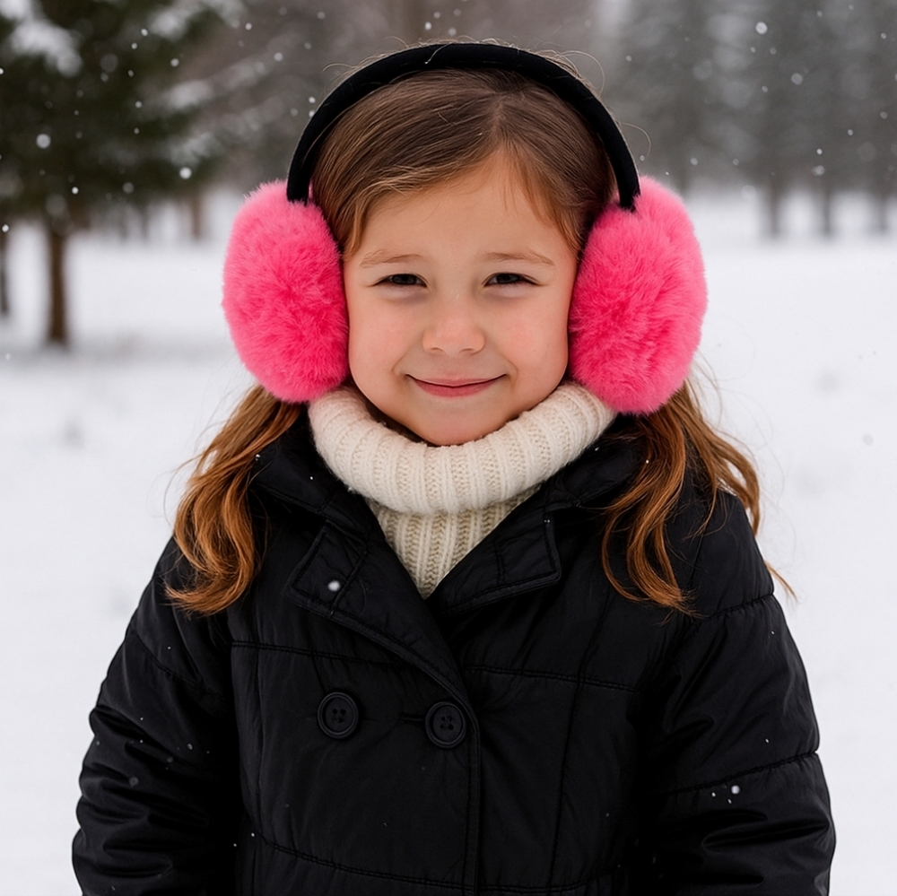 Hot pink ear muffs